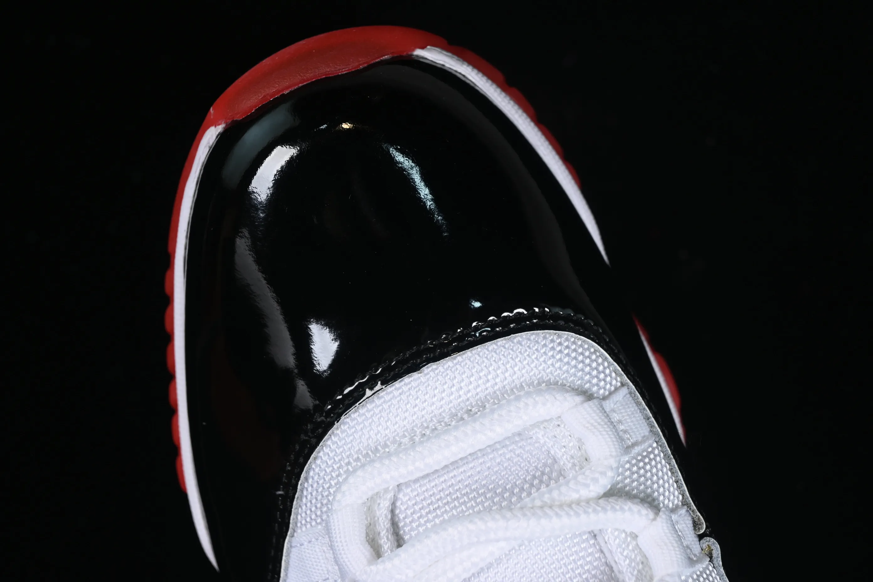 All categories Air Jordan Jordan series basketball shoes Air Jordan 11 Air Jordan 11 Retro AJ11 Joe 11 patent leather black and white red CT8012-106